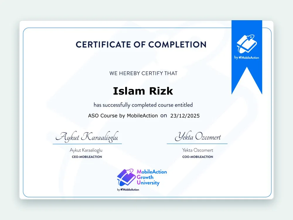 ASO Course — MobileAction Growth University