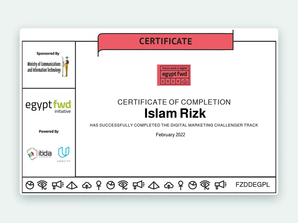 Digital Marketing Challenger Track — Egypt FWD · Udacity